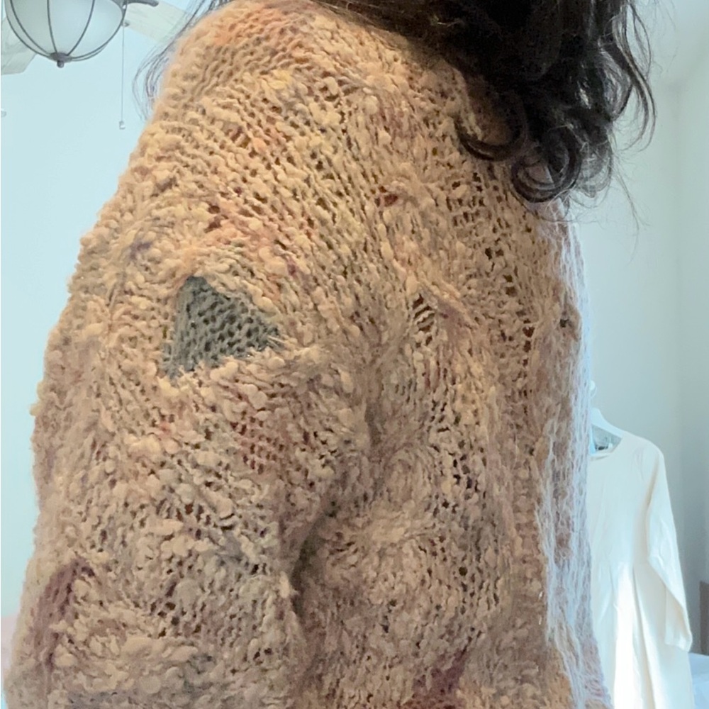 Women’s Lightweight Vintage Multicolored Pullover Sweater Size M - Picture 4 of 7